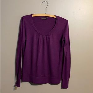 The Limited Purple Scoop Neck Sweater Medium